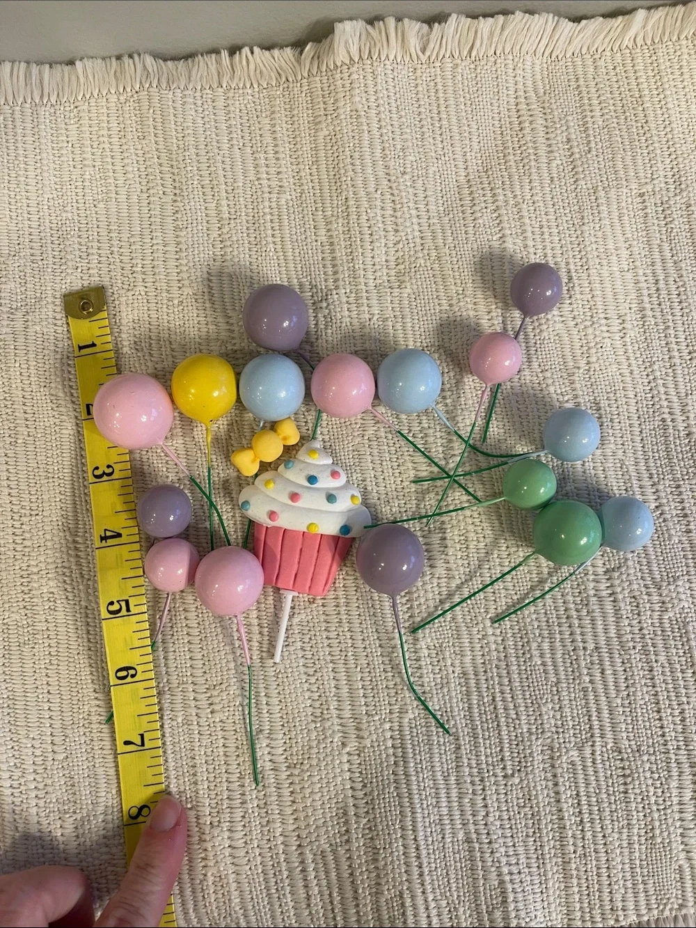 NEW Party Cake Picks Set with Cupcakes and Pastel Balloons/Balls🌺